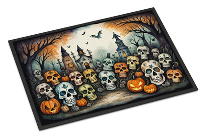Calaveras Sugar Skulls Spooky Halloween Doormat - One Color / One Size - Home & Garden - Home Textile - Carpets & Rugs