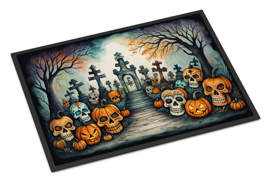 Calaveras Sugar Skulls Spooky Halloween Doormat - One Color / One Size - Home & Garden - Home Textile - Carpets & Rugs