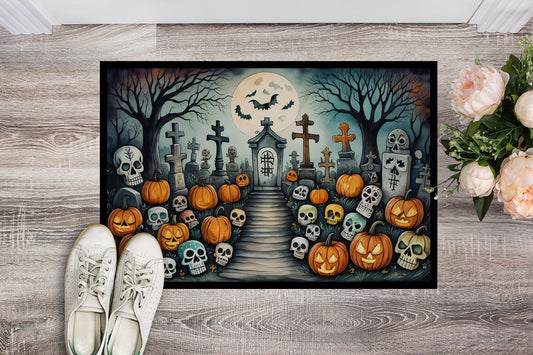 Calaveras Sugar Skulls Spooky Halloween Doormat - One Color / One Size - Home & Garden - Home Textile - Carpets & Rugs