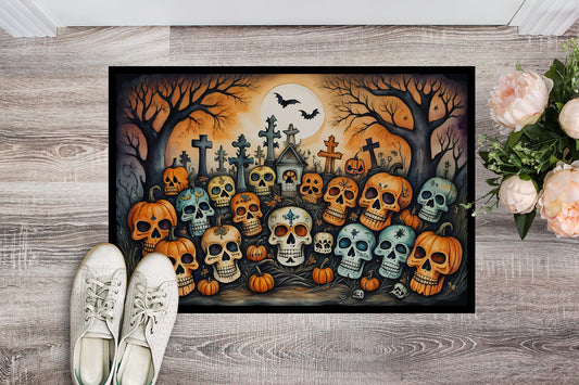 Calaveras Sugar Skulls Spooky Halloween Doormat - One Color / One Size - Home & Garden - Home Textile - Carpets & Rugs