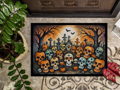 Calaveras Sugar Skulls Spooky Halloween Doormat - One Color / One Size - Home & Garden - Home Textile - Carpets & Rugs