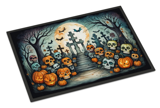 Calaveras Sugar Skulls Spooky Halloween Doormat - One Color / One Size - Home & Garden - Home Textile - Carpets & Rugs