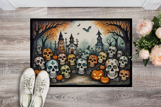 Calaveras Sugar Skulls Spooky Halloween Doormat - One Color / One Size - Home & Garden - Home Textile - Carpets & Rugs
