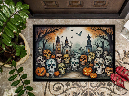 Calaveras Sugar Skulls Spooky Halloween Doormat - One Color / One Size - Home & Garden - Home Textile - Carpets & Rugs