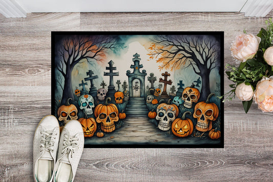 Calaveras Sugar Skulls Spooky Halloween Doormat - One Color / One Size - Home & Garden - Home Textile - Carpets & Rugs