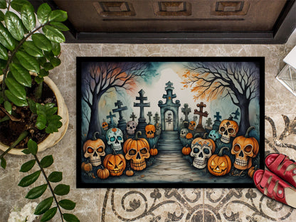 Calaveras Sugar Skulls Spooky Halloween Doormat - One Color / One Size - Home & Garden - Home Textile - Carpets & Rugs