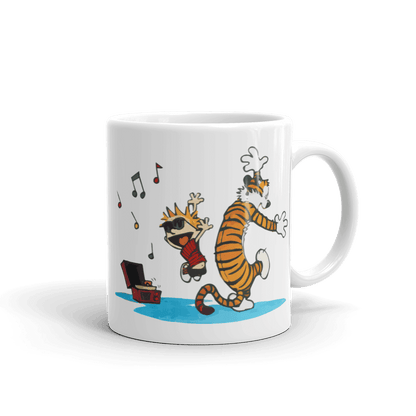 Calvin and Hobbes Dancing With Record Player Mug - Home & Garden - Kitchen Dining & Bar - Coffeeware