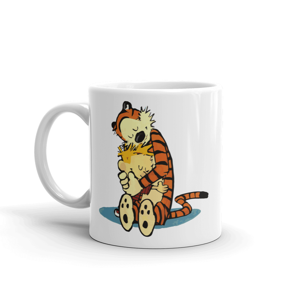 Calvin and Hobbes Hugging Mug - 11oz (325mL) - Home & Garden - Kitchen Dining & Bar - Coffeeware