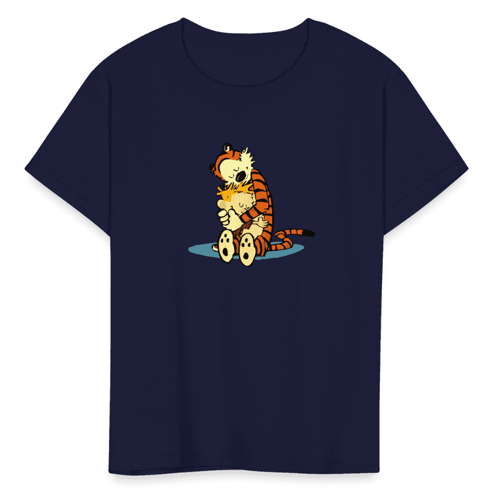 Calvin and Hobbes Hugging T-Shirt - Men’s Fashion - Men’s Clothing - Shirts - Short Sleeve Shirts