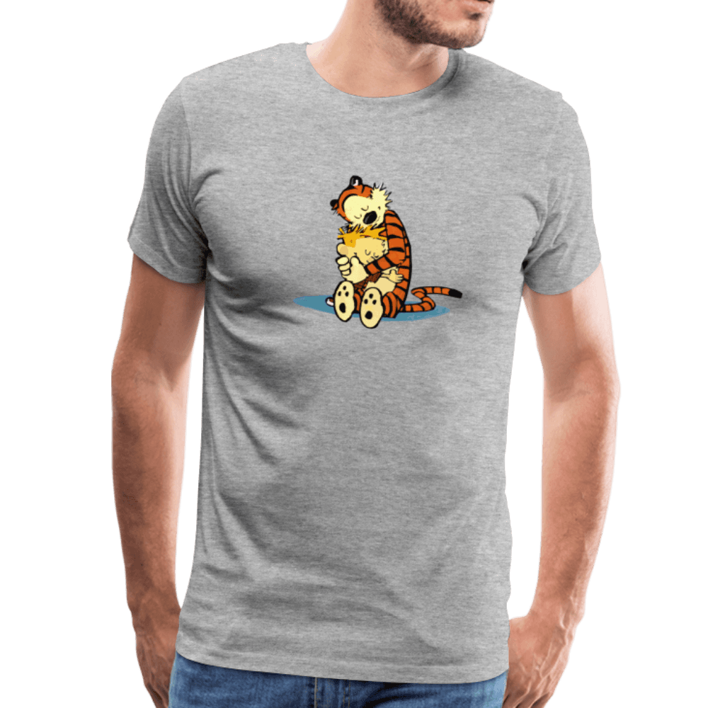 Calvin and Hobbes Hugging T-Shirt - Men’s Fashion - Men’s Clothing - Shirts - Short Sleeve Shirts
