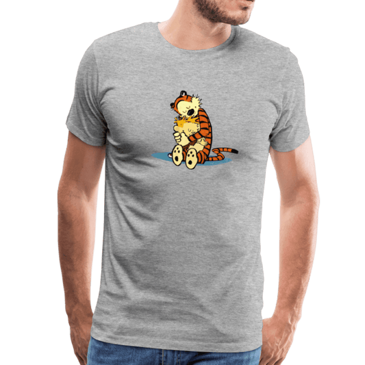 Calvin and Hobbes Hugging T-Shirt - Men’s Fashion - Men’s Clothing - Shirts - Short Sleeve Shirts