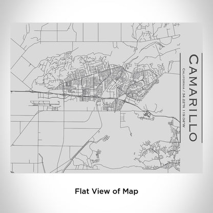 Camarillo - California Map Bottle with Bamboo Top - Drinkware