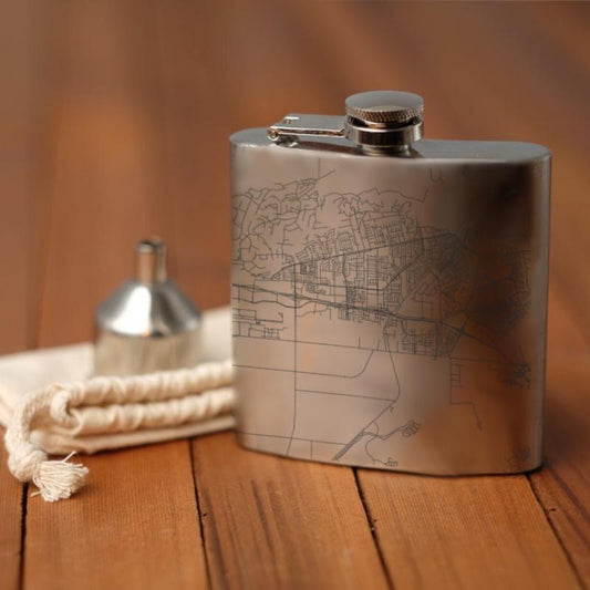 Camarillo - California Map Hip Flask - Drinkware