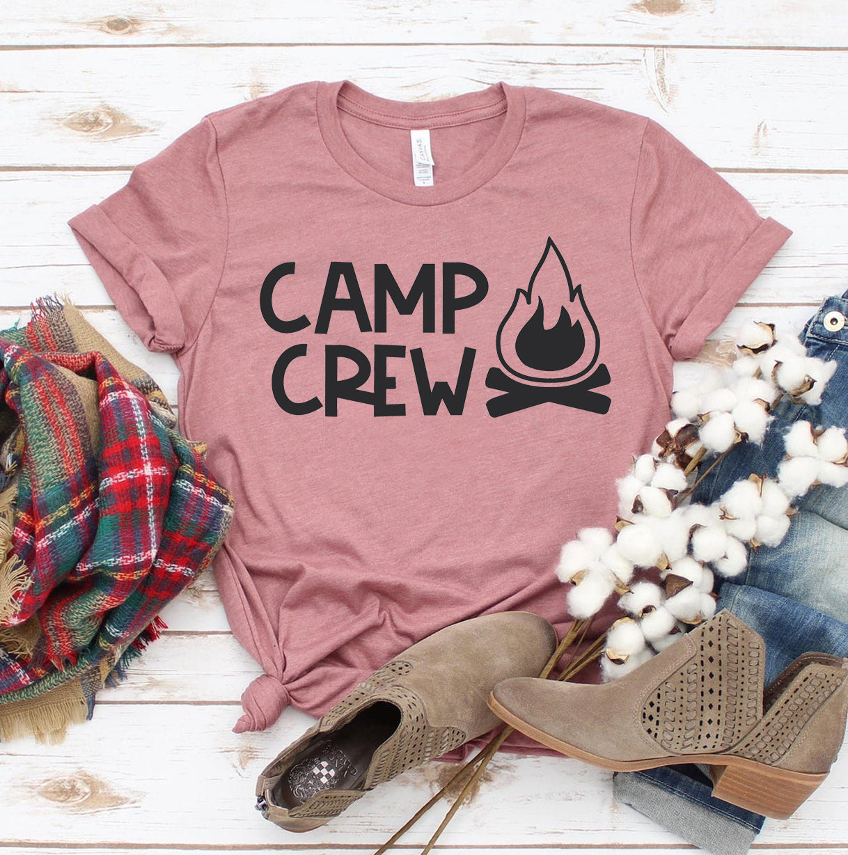 Camp Crew T-Shirt - Women’s Fashion - Women’s Clothing - Tops & Tees - T-Shirts
