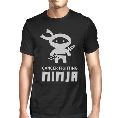 Cancer Fighting Ninja Mens Shirt - BLACK / SMALL - Men’s Fashion - Men’s Clothing - Tops & Tees - T-Shirts