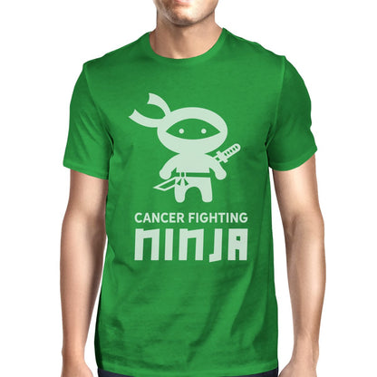 Cancer Fighting Ninja Mens Shirt - GREEN / SMALL - Men’s Fashion - Men’s Clothing - Tops & Tees - T-Shirts
