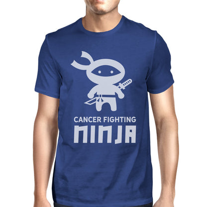Cancer Fighting Ninja Mens Shirt - ROYAL BLUE / SMALL - Men’s Fashion - Men’s Clothing - Tops & Tees - T-Shirts