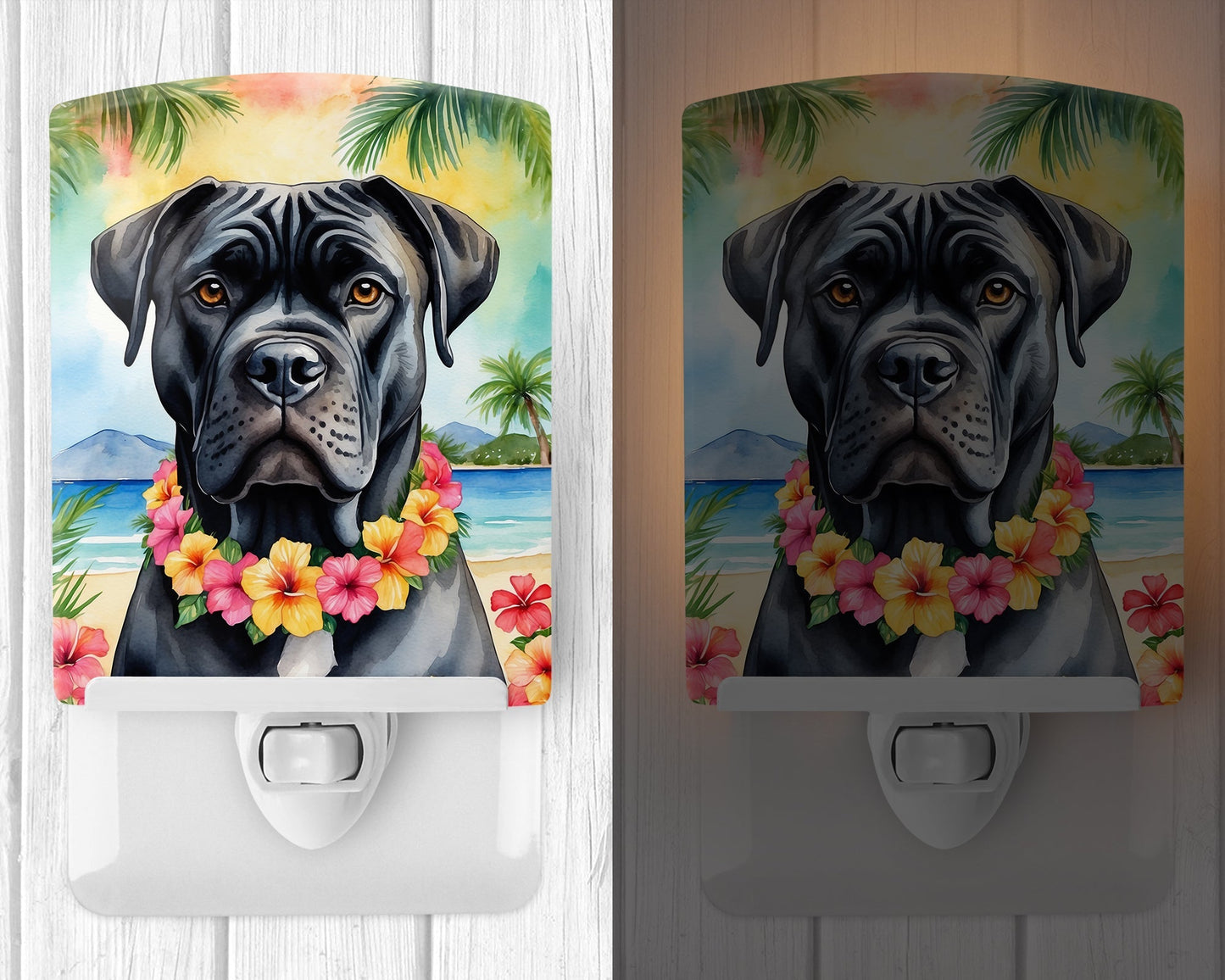 Cane Corso Luau Ceramic Night Light - One Color / One Size - Home & Garden - Home Improvement - Lights & Lighting