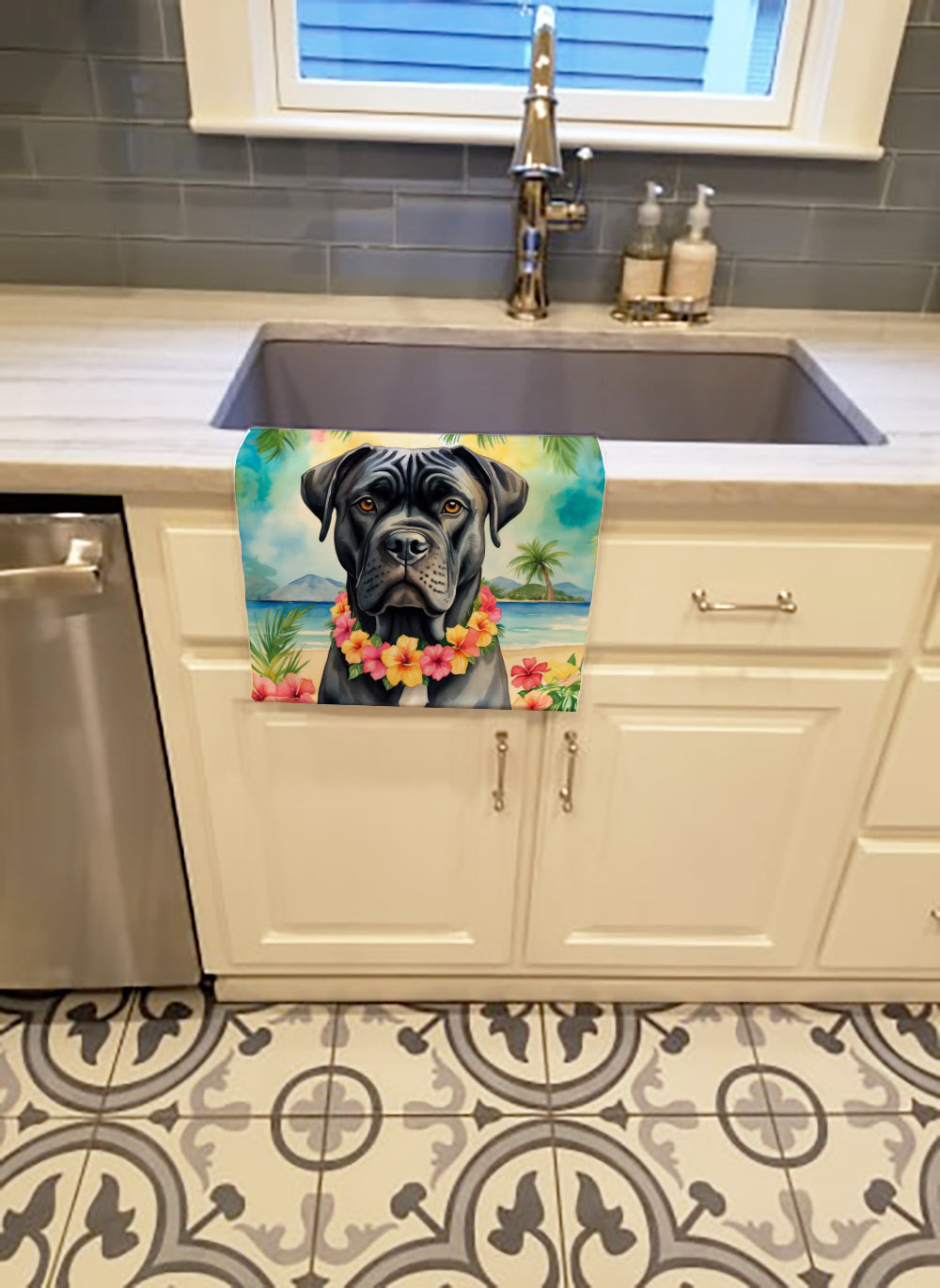 Cane Corso Luau Kitchen Towel - One Color / One Size - Home & Garden - Home Textile - Towels