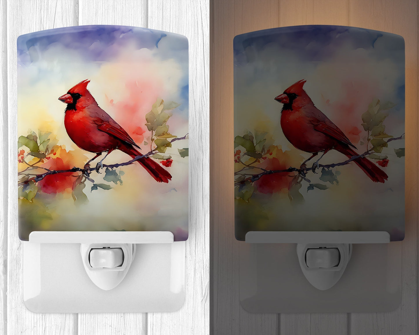 Cardinal Ceramic Night Light - One Color / One Size - Home & Garden - Home Improvement - Lights & Lighting - Night