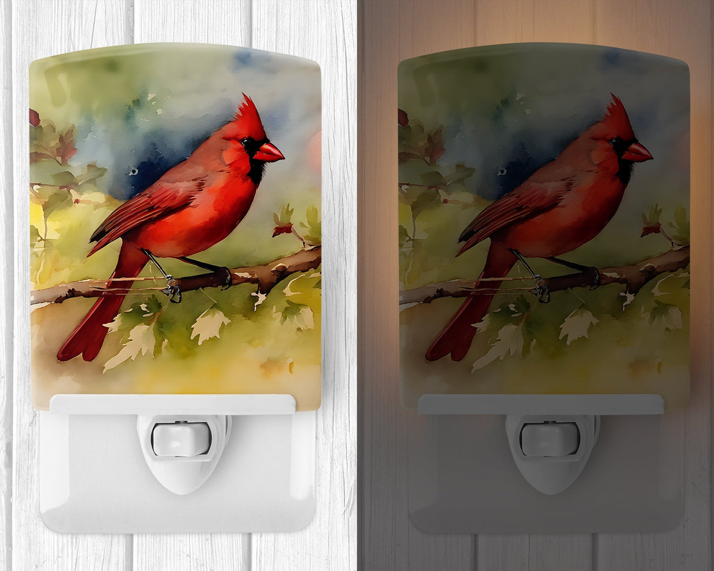 Cardinal Ceramic Night Light - One Color / One Size - Home & Garden - Home Improvement - Lights & Lighting - Night
