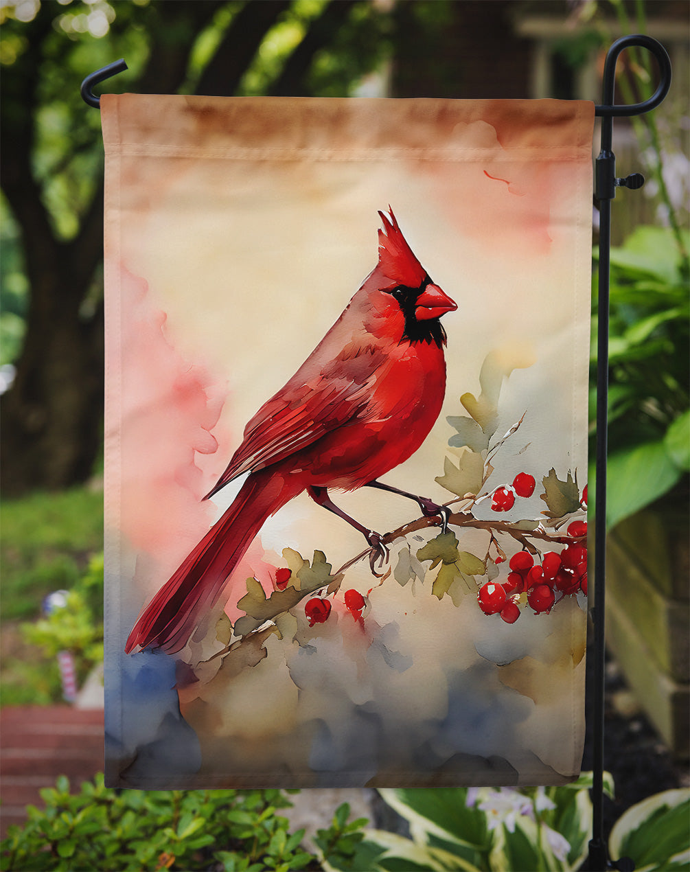 Cardinal Garden Flag - One Color / One Size - Home & Garden - Home Decor - Flags Banners & Accessories