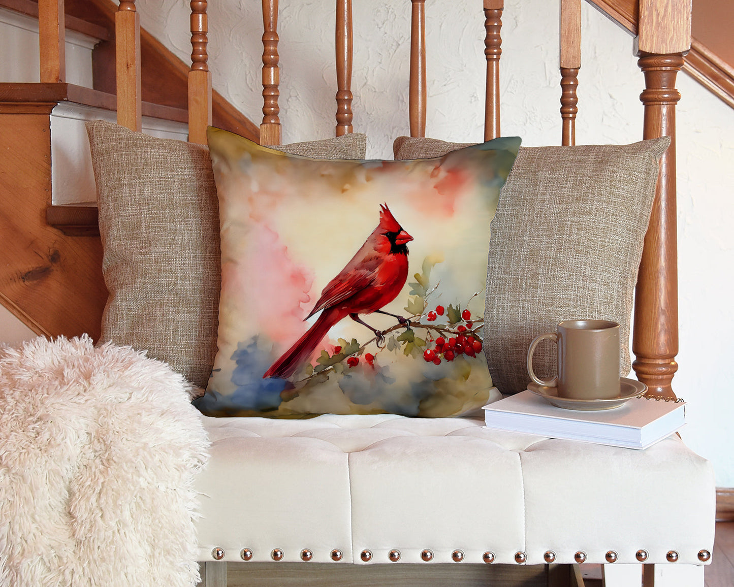 Cardinal Throw Pillow - One Color / One Size - Home & Garden - Home Textile - Pillows