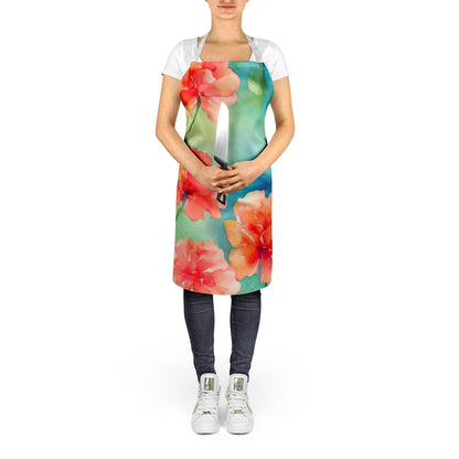 Carnations in Watercolor Apron - One Color / One Size - Home & Garden - Kitchen Dining & Bar - Table Decoration &