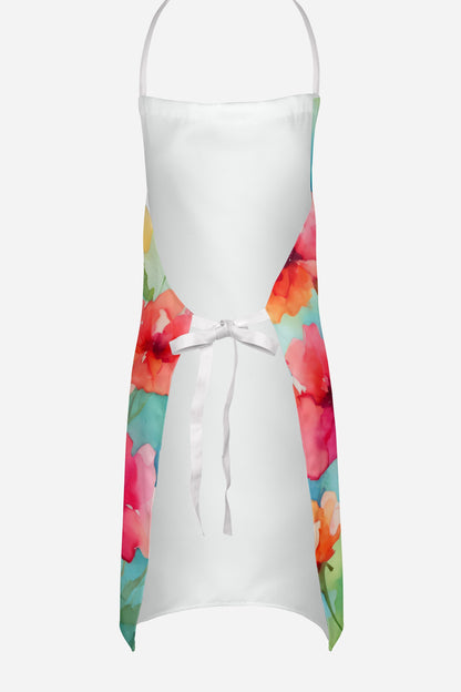 Carnations in Watercolor Apron - One Color / One Size - Home & Garden - Kitchen Dining & Bar - Table Decoration &
