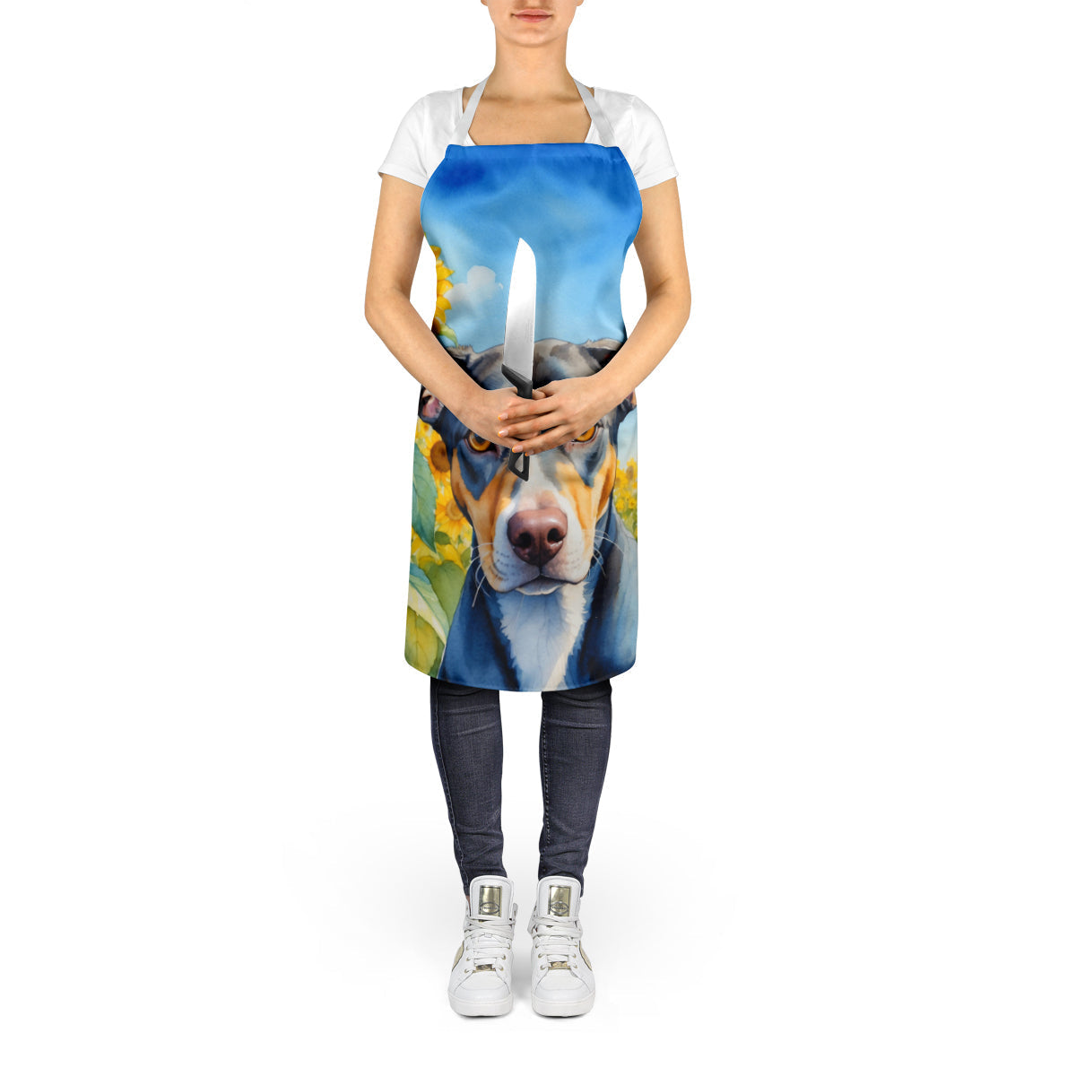 Catahoula in Sunflowers Apron - One Color / One Size - Home & Garden - Kitchen Dining & Bar - Table Decoration &