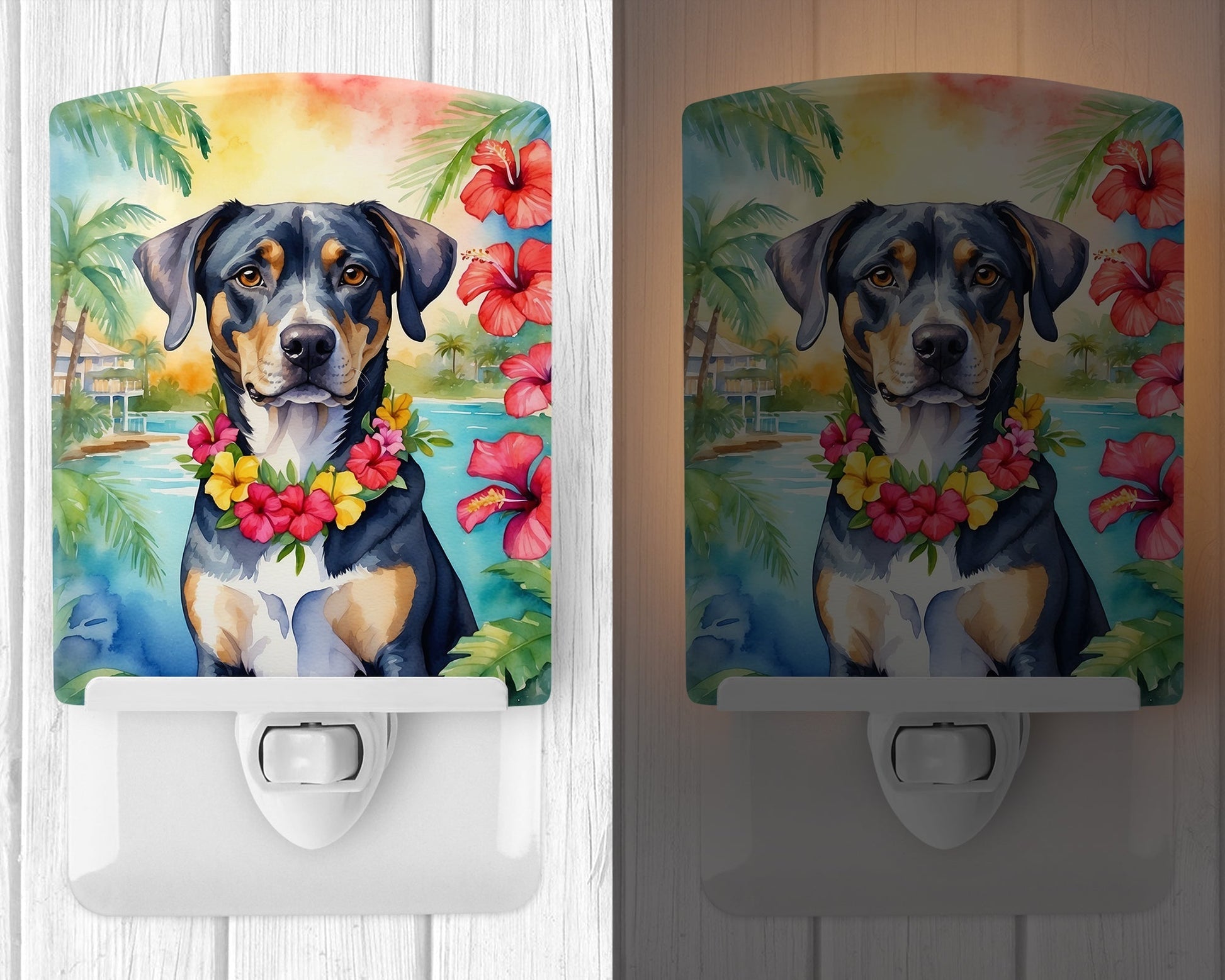 Catahoula Luau Ceramic Night Light - One Color / One Size - Home & Garden - Home Improvement - Lights & Lighting