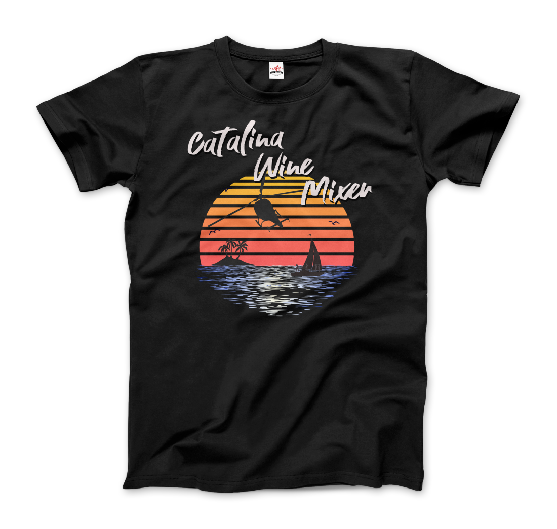 Catalina Wine Mixer Step Brothers Movie T-Shirt - Men (Unisex) / Black / S - Men’s Fashion - Men’s Clothing - Shirts