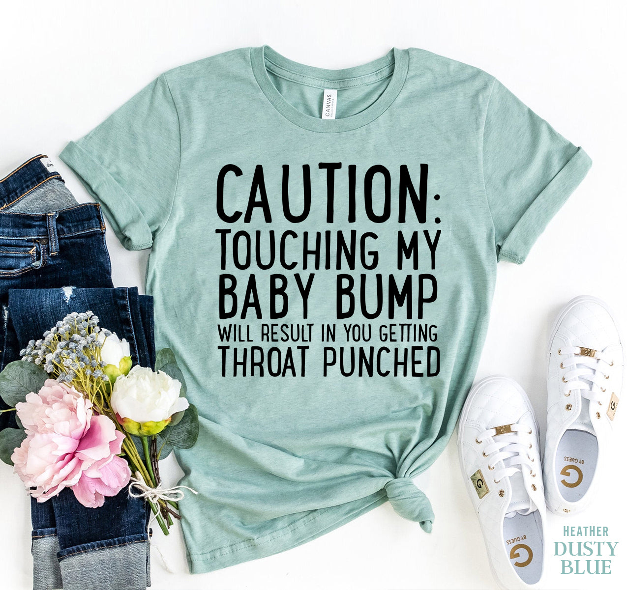 Caution T-Shirt - Women’s Fashion - Women’s Clothing - Tops & Tees - T-Shirts