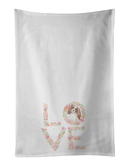 Cavalier Spaniel Blenheim LOVE Kitchen Towel Set of 2 - One Color / One Size - Home & Garden - Home Textile - Towels
