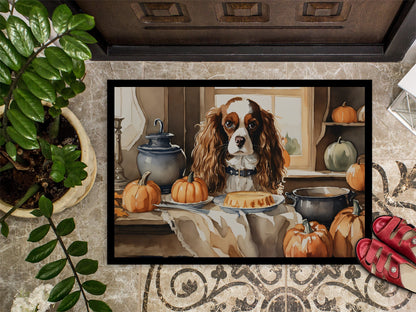 Cavalier Spaniel Fall Kitchen Pumpkins Doormat - One Color / One Size - Home & Garden - Home Textile - Carpets & Rugs