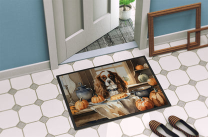 Cavalier Spaniel Fall Kitchen Pumpkins Doormat - One Color / One Size - Home & Garden - Home Textile - Carpets & Rugs