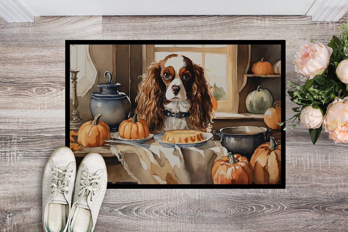 Cavalier Spaniel Fall Kitchen Pumpkins Doormat - One Color / One Size - Home & Garden - Home Textile - Carpets & Rugs