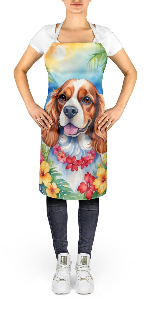 Cavalier Spaniel Luau Apron - One Color / One Size - Home & Garden - Kitchen Dining & Bar - Table Decoration &