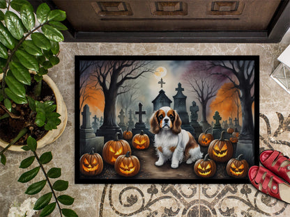 Cavalier Spaniel Spooky Halloween Doormat - One Color / One Size - Home & Garden - Home Textile - Carpets & Rugs