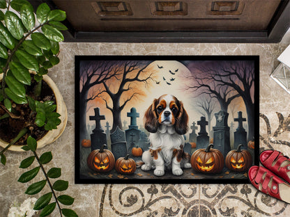 Cavalier Spaniel Spooky Halloween Doormat - One Color / One Size - Home & Garden - Home Textile - Carpets & Rugs