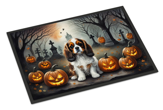 Cavalier Spaniel Spooky Halloween Doormat - One Color / One Size - Home & Garden - Home Textile - Carpets & Rugs