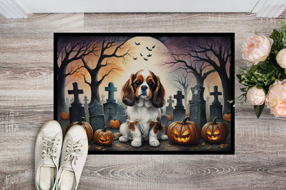 Cavalier Spaniel Spooky Halloween Doormat - One Color / One Size - Home & Garden - Home Textile - Carpets & Rugs