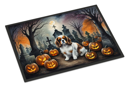 Cavalier Spaniel Spooky Halloween Doormat - One Color / One Size - Home & Garden - Home Textile - Carpets & Rugs
