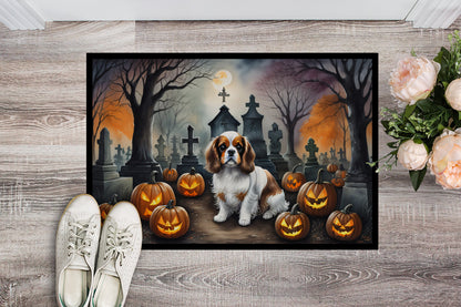 Cavalier Spaniel Spooky Halloween Doormat - One Color / One Size - Home & Garden - Home Textile - Carpets & Rugs
