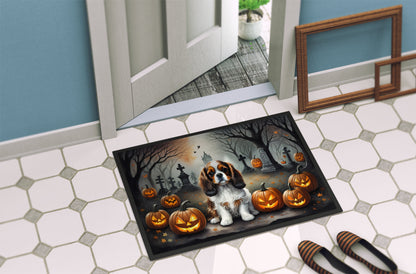 Cavalier Spaniel Spooky Halloween Doormat - One Color / One Size - Home & Garden - Home Textile - Carpets & Rugs