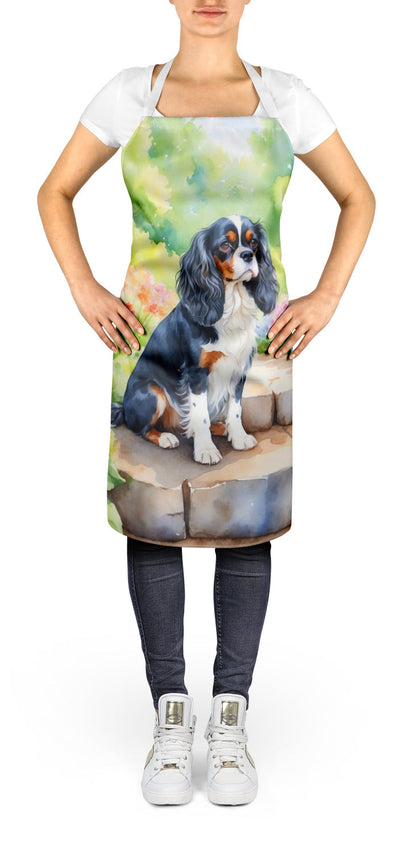 Cavalier Spaniel Spring Path Apron - One Color / One Size - Home & Garden - Kitchen Dining & Bar - Table Decoration &