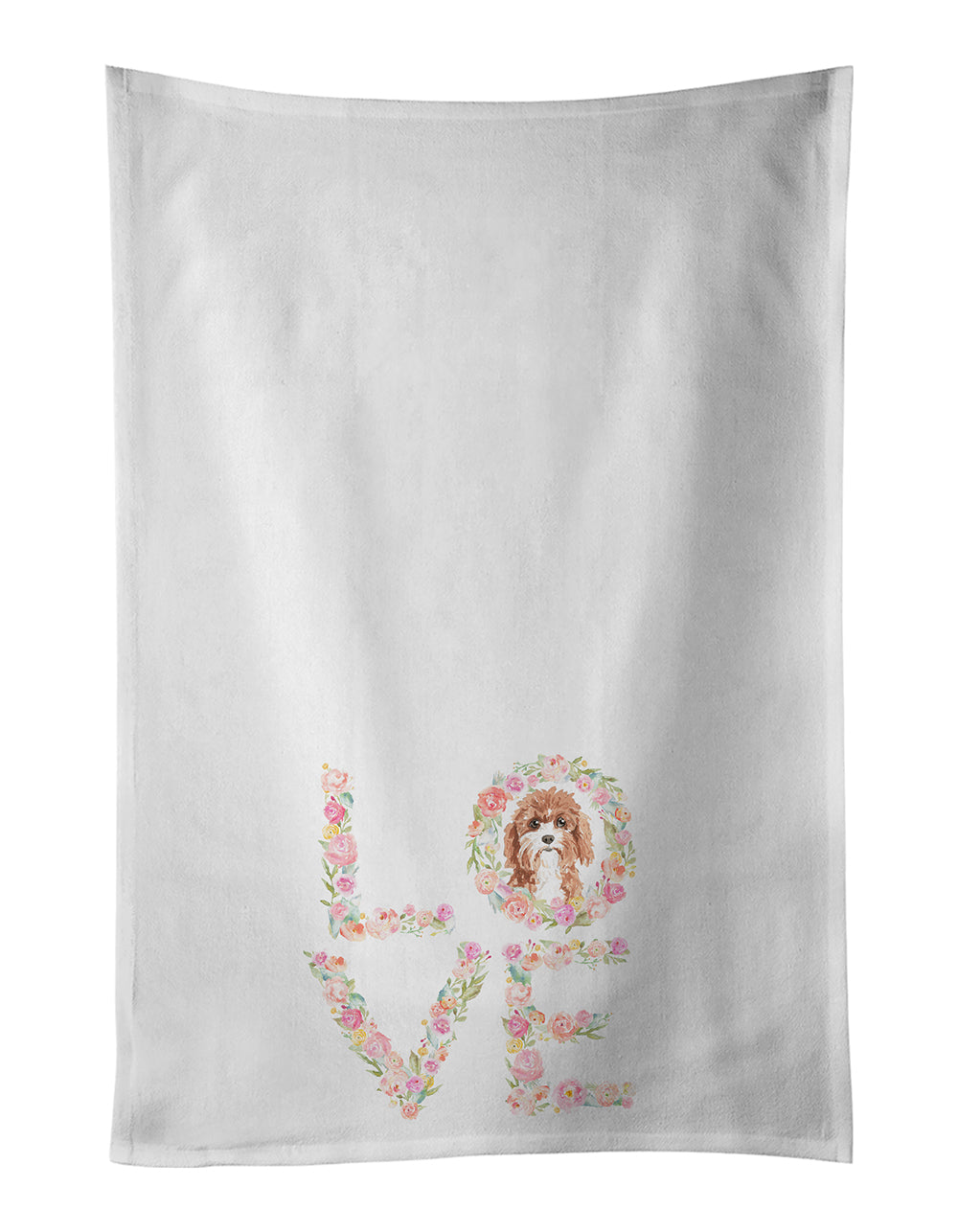 Cavapoo Love Kitchen Towel Set of 2 - One Color / One Size - Home & Garden - Home Textile - Towels