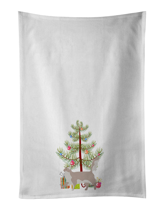 Chantilly Tiffany Cat Christmas Kitchen Towel Set of 2 - One Color / One Size - Home & Garden - Home Textile - Towels