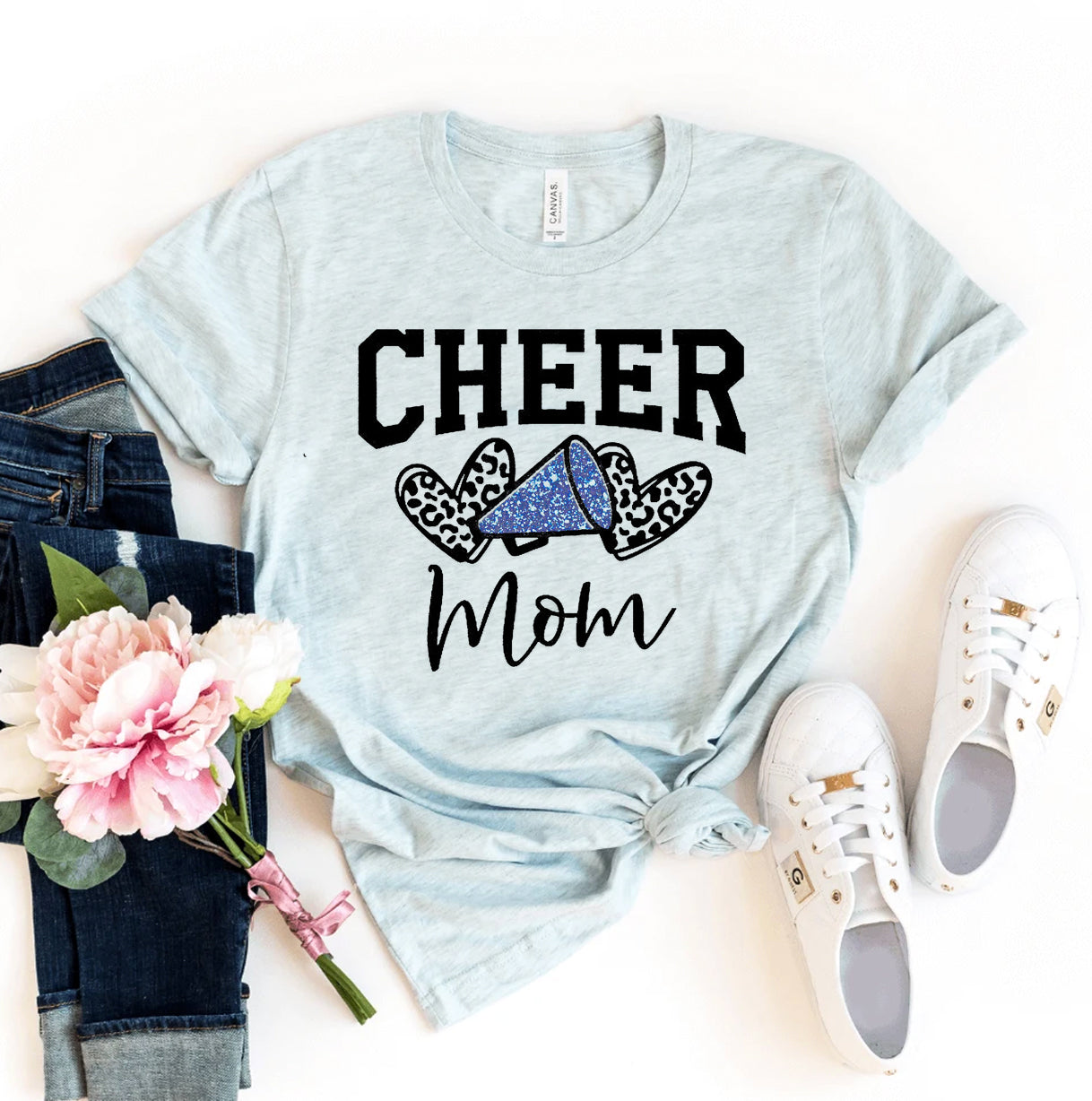 Cheer Mom T-Shirt - Women’s Fashion - Women’s Clothing - Tops & Tees - T-Shirts