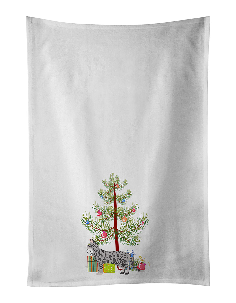 Cheetoh Cat Christmas Kitchen Towel Set of 2 - One Color / One Size - Home & Garden - Home Textile - Towels